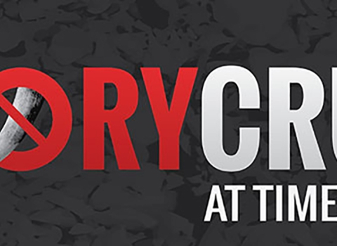 Ivory Crush banner that reads, "The U.S. #IvoryCrush at Time Square