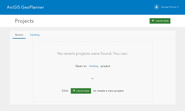 Create or open existing project Create or open existing project