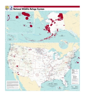 Map of the National Wildlife Refuge System